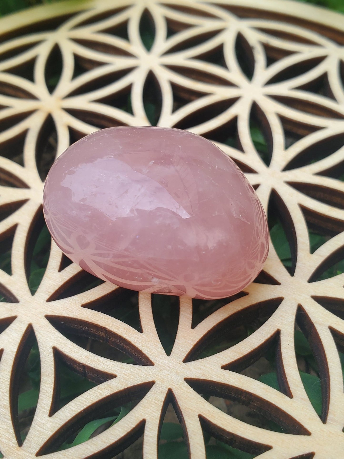 pierre roulée quartz rose